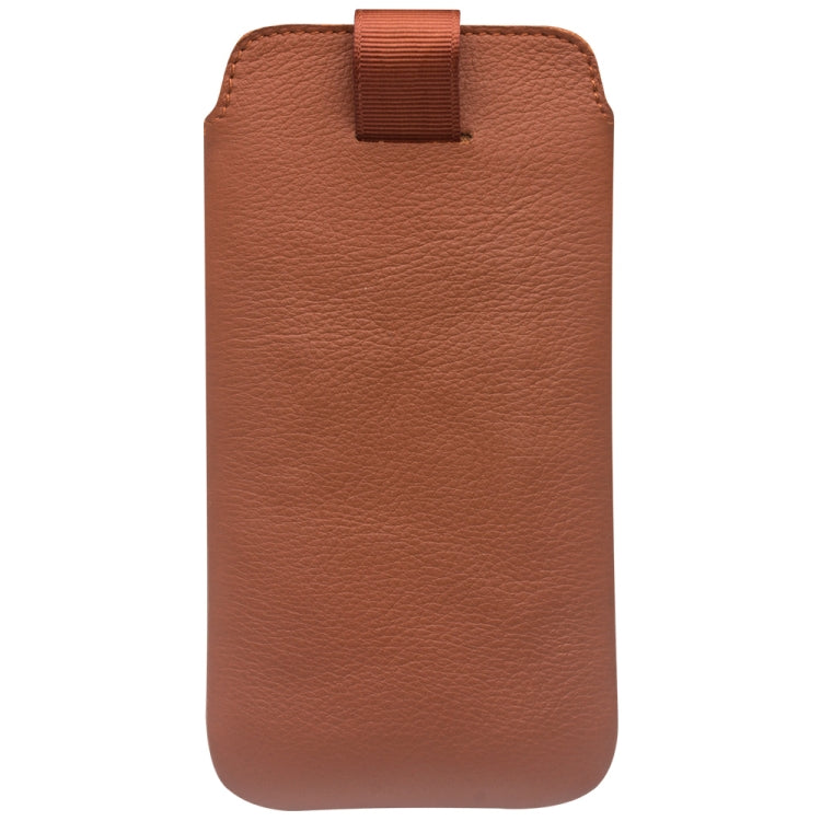 For iPhone XR QIALINO Nappa Texture Top-grain Leather Liner Bag with Card Slots(Brown) - More iPhone Cases by QIALINO | Online Shopping UK | buy2fix