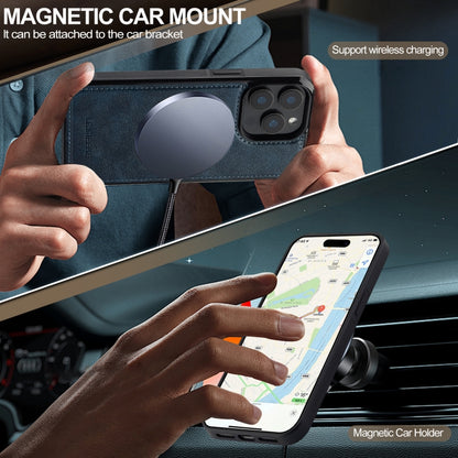 For iPhone 15 Pro LC.IMEEKE Magsafe Phone Case(Blue) - iPhone 15 Pro Cases by LC.IMEEKE | Online Shopping UK | buy2fix