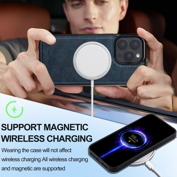 For iPhone 14 Pro LC.IMEEKE Magsafe Phone Case(Blue) - iPhone 14 Pro Cases by LC.IMEEKE | Online Shopping UK | buy2fix