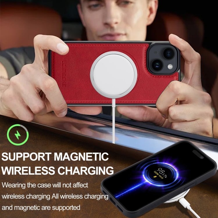 For iPhone 14 / 13 LC.IMEEKE Magsafe Phone Case(Red) - iPhone 14 Cases by LC.IMEEKE | Online Shopping UK | buy2fix