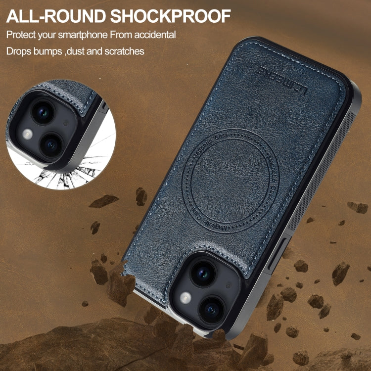 For iPhone 14 / 13 LC.IMEEKE Magsafe Phone Case(Blue) - iPhone 14 Cases by LC.IMEEKE | Online Shopping UK | buy2fix