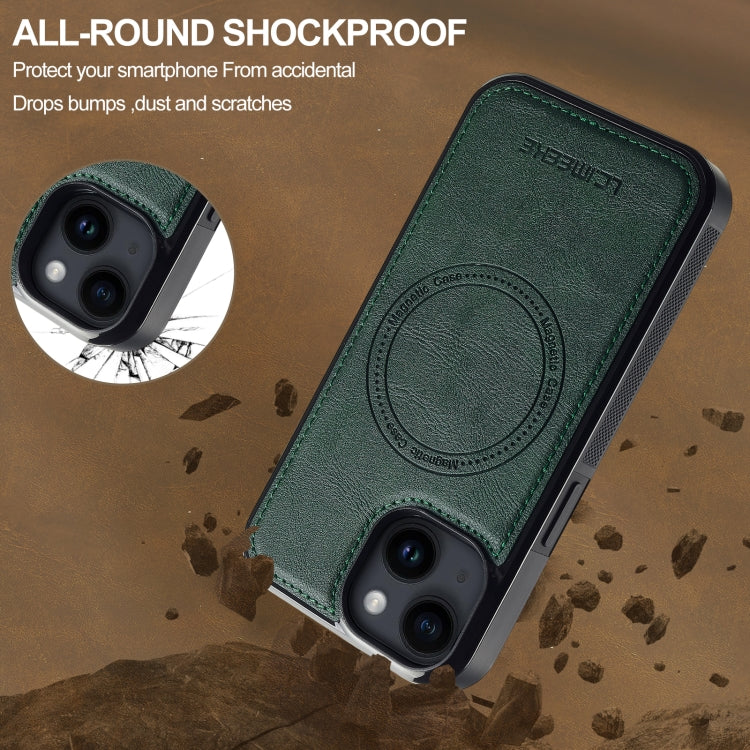 For iPhone 13 mini LC.IMEEKE Magsafe Phone Case(Green) - iPhone 13 mini Cases by LC.IMEEKE | Online Shopping UK | buy2fix