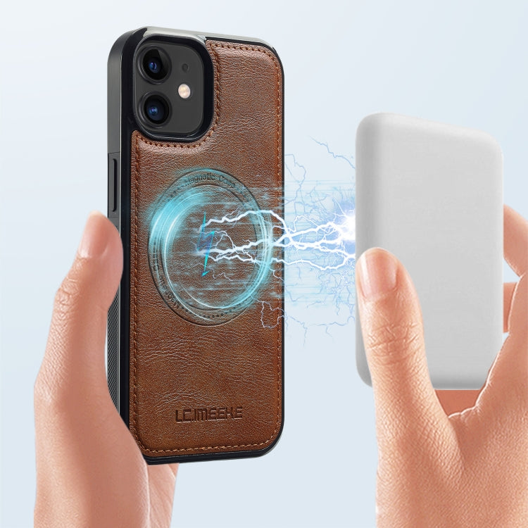For iPhone 12 mini LC.IMEEKE Magsafe Phone Case(Brown) - iPhone 12 mini Cases by LC.IMEEKE | Online Shopping UK | buy2fix