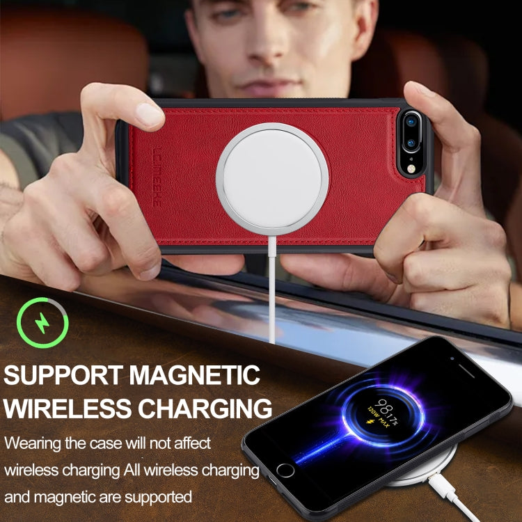 For iPhone SE 2024 LC.IMEEKE Magsafe Phone Case(Red) - More iPhone Cases by LC.IMEEKE | Online Shopping UK | buy2fix