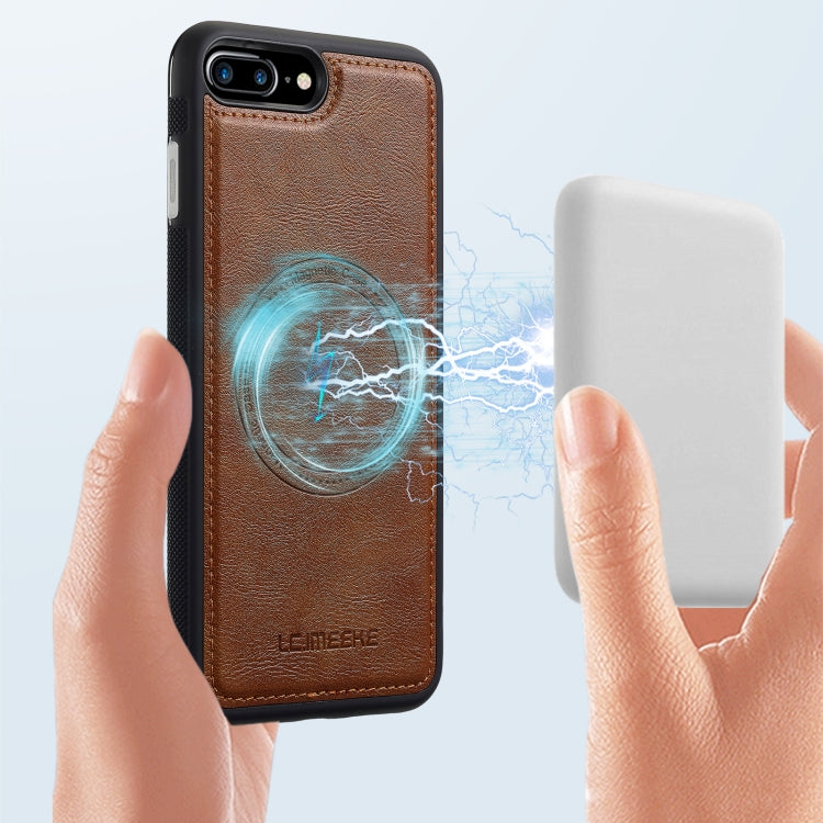 For iPhone SE 2024 LC.IMEEKE Magsafe Phone Case(Brown) - More iPhone Cases by LC.IMEEKE | Online Shopping UK | buy2fix