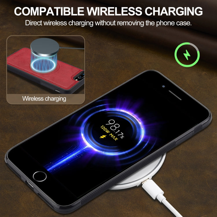 For iPhone SE 2022 / 2020 / 8 / 7 LC.IMEEKE Magsafe Phone Case(Red) - iPhone SE 2022 / 2020 / 8 / 7 Cases by LC.IMEEKE | Online Shopping UK | buy2fix