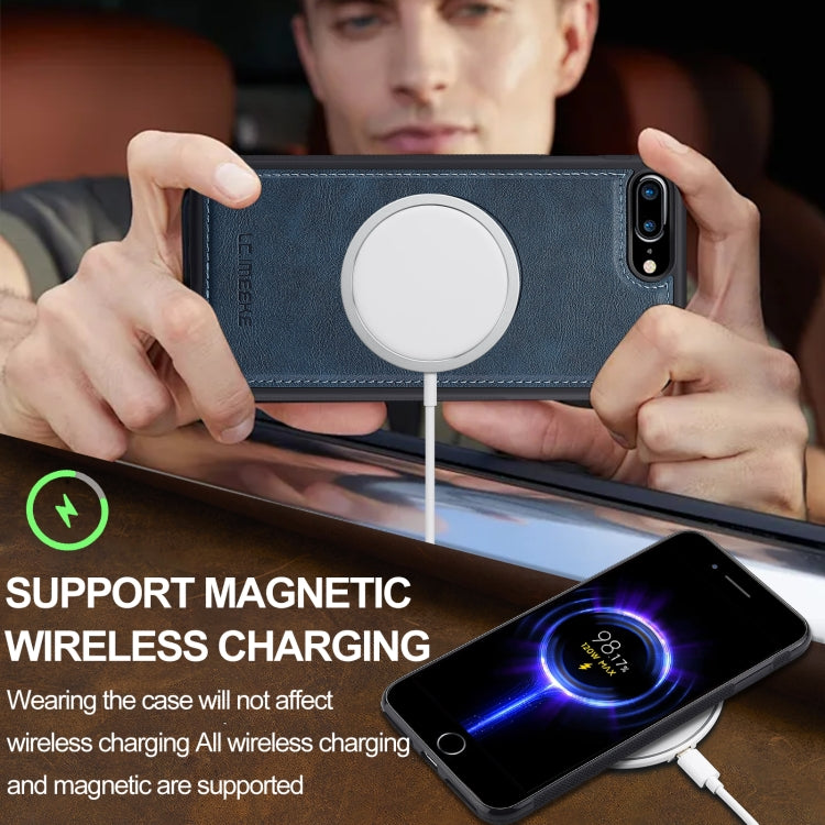 For iPhone 8 Plus / 7 Plus LC.IMEEKE Magsafe Phone Case(Blue) - More iPhone Cases by LC.IMEEKE | Online Shopping UK | buy2fix