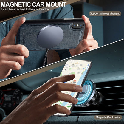 For iPhone XS / X LC.IMEEKE Magsafe Phone Case(Blue) - More iPhone Cases by LC.IMEEKE | Online Shopping UK | buy2fix