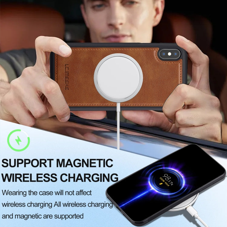 For iPhone XR LC.IMEEKE Magsafe Phone Case(Brown) - More iPhone Cases by LC.IMEEKE | Online Shopping UK | buy2fix