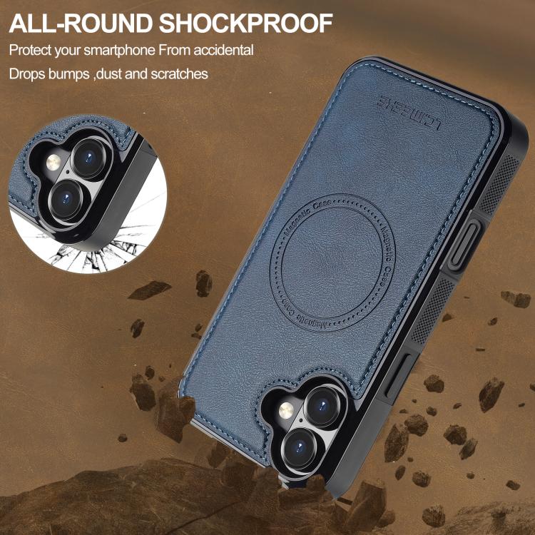 For iPhone 17 LC.IMEEKE Magsafe Phone Case(Blue) - iPhone 17 Cases by LC.IMEEKE | Online Shopping UK | buy2fix