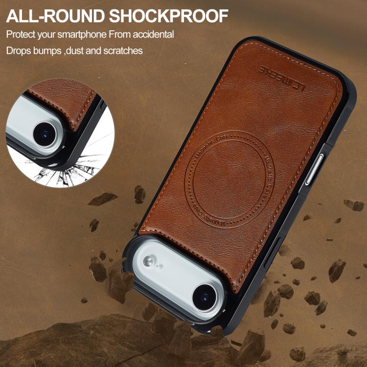 For iPhone Air LC.IMEEKE Magsafe Phone Case(Brown) - iPhone Air Cases by LC.IMEEKE | Online Shopping UK | buy2fix