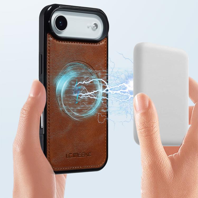 For iPhone Air LC.IMEEKE Magsafe Phone Case(Brown) - iPhone Air Cases by LC.IMEEKE | Online Shopping UK | buy2fix