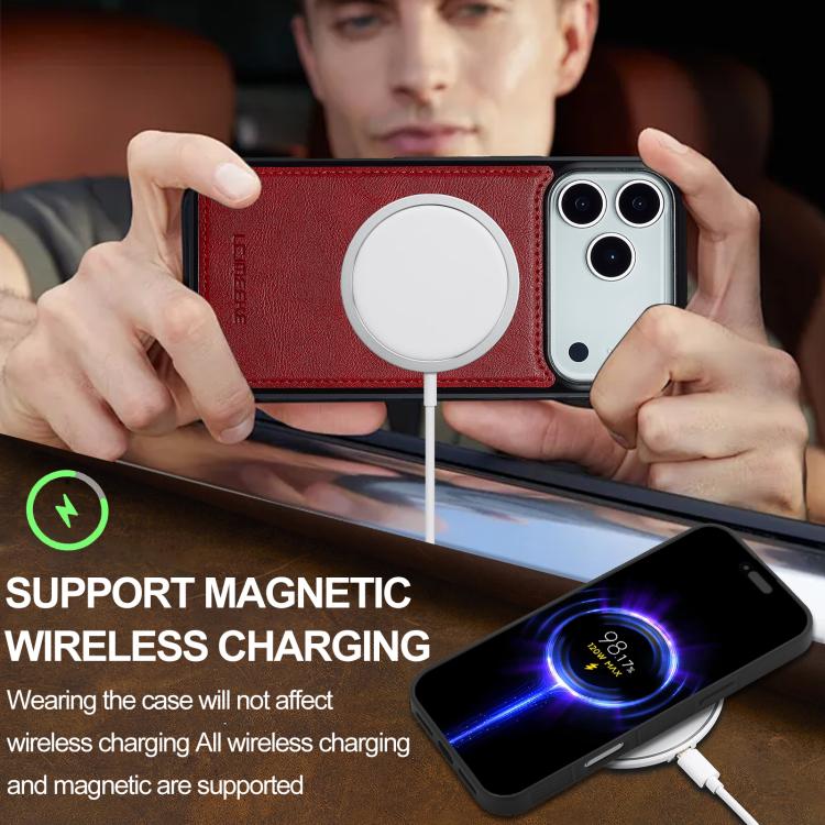 For iPhone 17 Pro Max LC.IMEEKE Magsafe Phone Case(Red) - iPhone 17 Pro Max Cases by LC.IMEEKE | Online Shopping UK | buy2fix