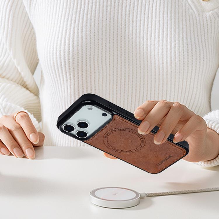 For iPhone 17 Pro Max LC.IMEEKE Magsafe Phone Case(Brown) - iPhone 17 Pro Max Cases by LC.IMEEKE | Online Shopping UK | buy2fix