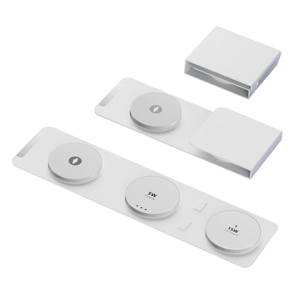 H34 15W 3 in 1 MagSafe Magnetic Folding Wireless Charger(White) - Wireless Charger by buy2fix | Online Shopping UK | buy2fix