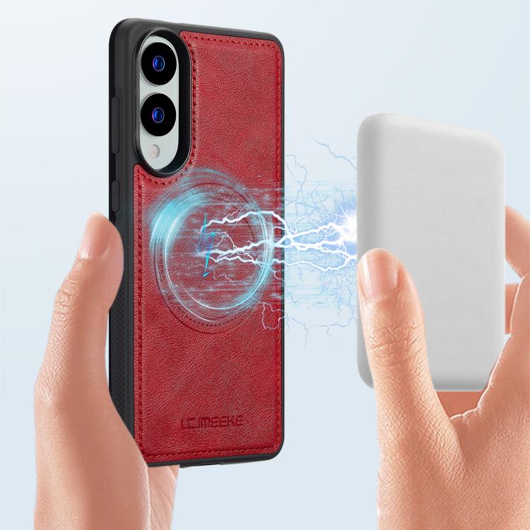 For Samsung Galaxy S25 Edge 5G LC.IMEEKE Magsafe Phone Case(Red) - Galaxy S25 Edge 5G Cases by LC.IMEEKE | Online Shopping UK | buy2fix