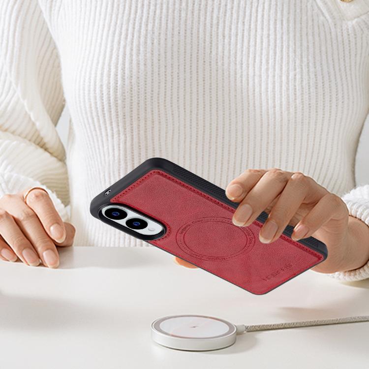 For Samsung Galaxy S25 Edge 5G LC.IMEEKE Magsafe Phone Case(Red) - Galaxy S25 Edge 5G Cases by LC.IMEEKE | Online Shopping UK | buy2fix