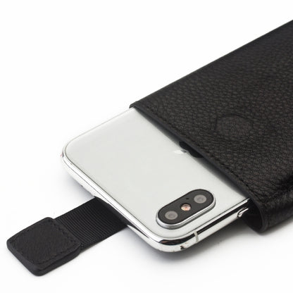 For iPhone X / XS QIALINO Nappa Texture Top-grain Leather Horizontal Flip Wallet Case with Card Slots(Black) - More iPhone Cases by QIALINO | Online Shopping UK | buy2fix