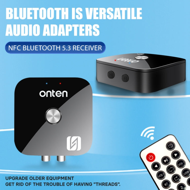 ONTEN BT103 NFC Desktop Bluetooth 5.3 Audio Receiver Adapter(Black) - Audio Receiver Transmitter by Onten | Online Shopping UK | buy2fix