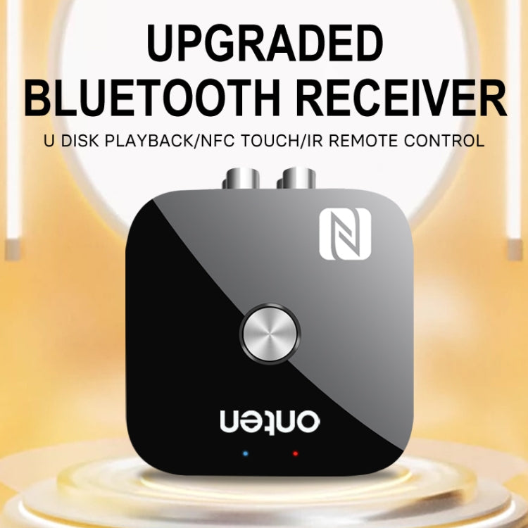 ONTEN BT103 NFC Desktop Bluetooth 5.3 Audio Receiver Adapter(Black) - Audio Receiver Transmitter by Onten | Online Shopping UK | buy2fix