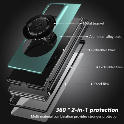 For Honor Magic V2 RSR Porsche Design Gold Medal Rotating Folding Series Ring Holder Phone Case(Royal Blue) - Honor Cases by buy2fix | Online Shopping UK | buy2fix