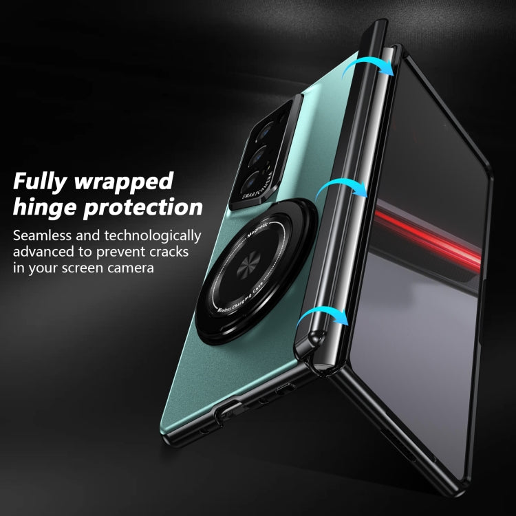 For Honor Magic V2 RSR Porsche Design Gold Medal Rotating Folding Series Ring Holder Phone Case(Royal Blue) - Honor Cases by buy2fix | Online Shopping UK | buy2fix