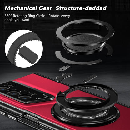 For Honor Magic V2 RSR Porsche Design Gold Medal Rotating Folding Series Ring Holder Phone Case(Red) - Honor Cases by buy2fix | Online Shopping UK | buy2fix