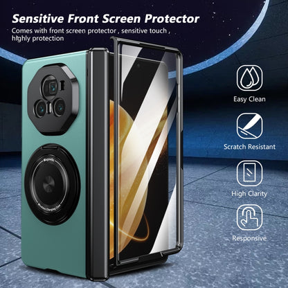 For Honor Magic V3 Gold Medal Rotating Folding Series Ring Holder Phone Case(Royal Blue) - Honor Cases by buy2fix | Online Shopping UK | buy2fix