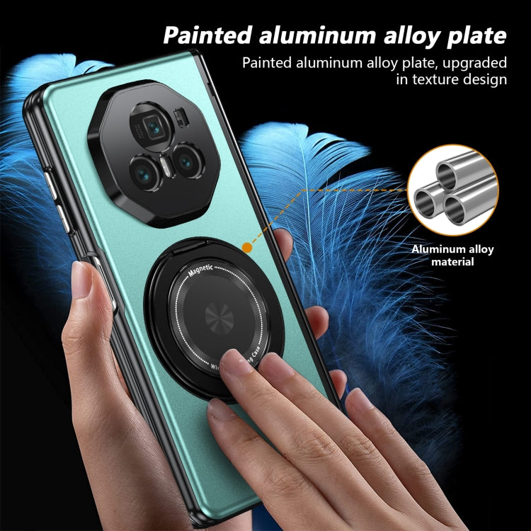 For Honor Magic V3 Gold Medal Rotating Folding Series Ring Holder Phone Case(Royal Blue) - Honor Cases by buy2fix | Online Shopping UK | buy2fix