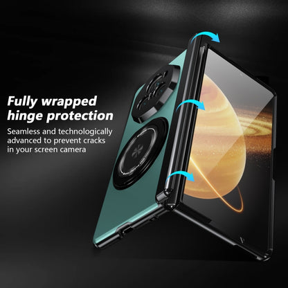 For Honor Magic V3 Gold Medal Rotating Folding Series Ring Holder Phone Case(Royal Blue) - Honor Cases by buy2fix | Online Shopping UK | buy2fix