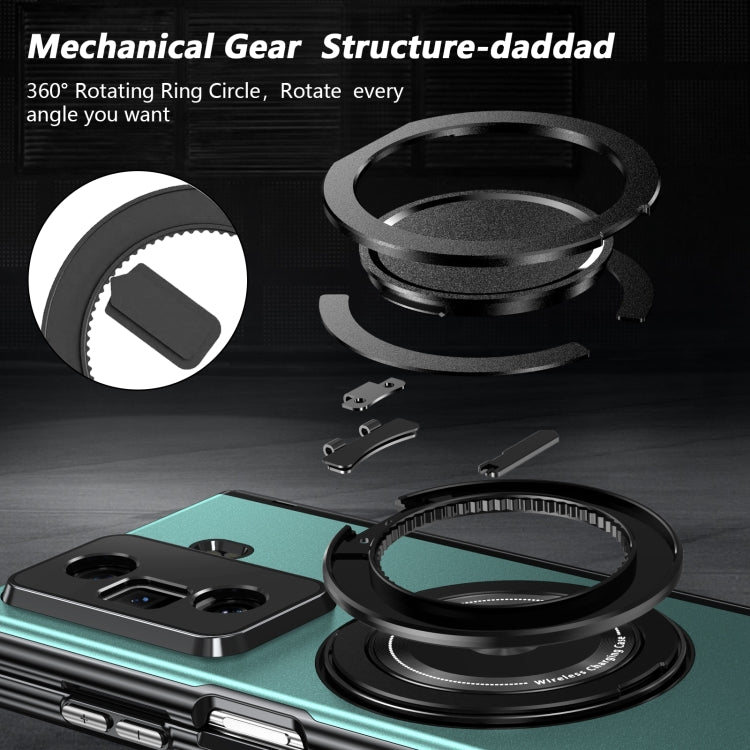 For Honor Magic Vs3 Gold Medal Rotating Folding Series Ring Holder Phone Case(Royal Blue) - Honor Cases by buy2fix | Online Shopping UK | buy2fix