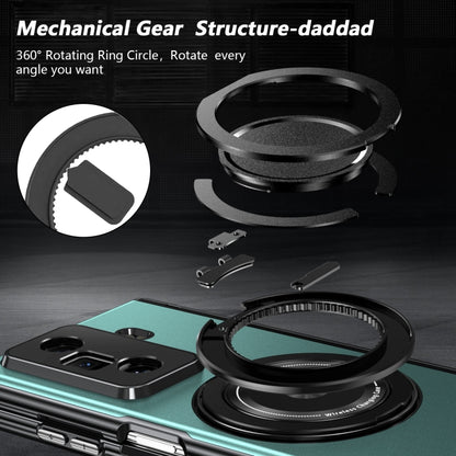 For Honor Magic Vs3 Gold Medal Rotating Folding Series Ring Holder Phone Case(Royal Blue) - Honor Cases by buy2fix | Online Shopping UK | buy2fix