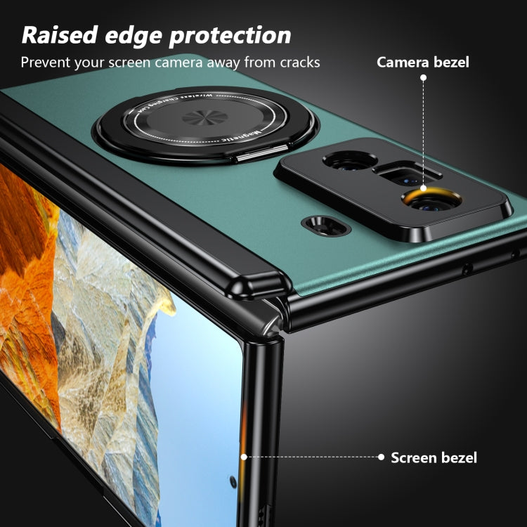 For Honor Magic Vs3 Gold Medal Rotating Folding Series Ring Holder Phone Case(Royal Blue) - Honor Cases by buy2fix | Online Shopping UK | buy2fix