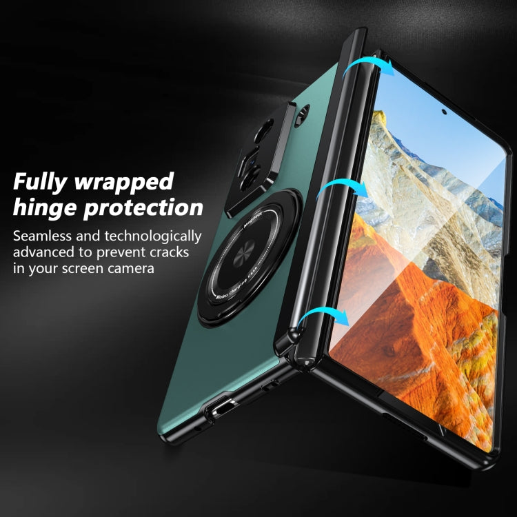 For Honor Magic Vs3 Gold Medal Rotating Folding Series Ring Holder Phone Case(Royal Blue) - Honor Cases by buy2fix | Online Shopping UK | buy2fix