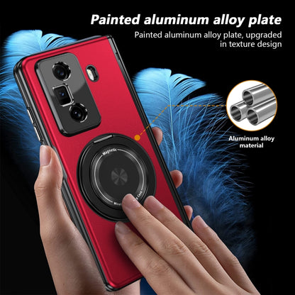 For Honor Magic Vs3 Gold Medal Rotating Folding Series Ring Holder Phone Case(Red) - Honor Cases by buy2fix | Online Shopping UK | buy2fix