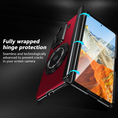 For Honor Magic Vs3 Gold Medal Rotating Folding Series Ring Holder Phone Case(Red) - Honor Cases by buy2fix | Online Shopping UK | buy2fix
