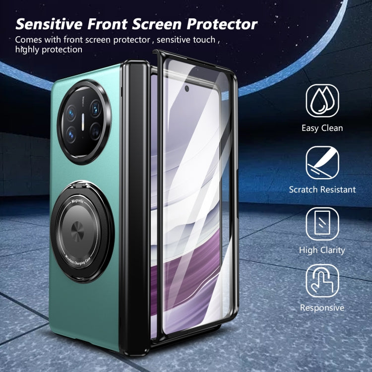 For Huawei Mate X5 Gold Medal Rotating Folding Series Ring Holder Phone Case(Royal Blue) - Huawei Cases by buy2fix | Online Shopping UK | buy2fix