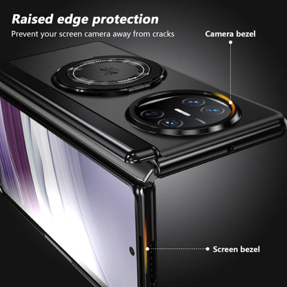 For Huawei Mate X5 Gold Medal Rotating Folding Series Ring Holder Phone Case(Black) - Huawei Cases by buy2fix | Online Shopping UK | buy2fix