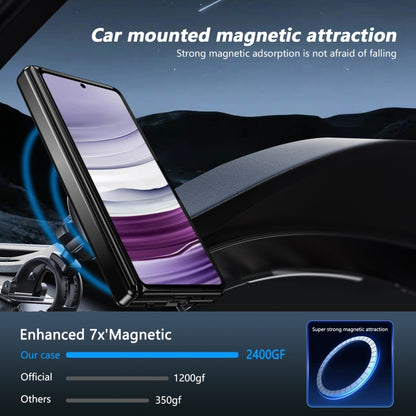 For Huawei Mate X5 Gold Medal Rotating Folding Series Ring Holder Phone Case(Black) - Huawei Cases by buy2fix | Online Shopping UK | buy2fix