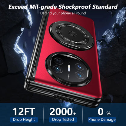 For Huawei Mate X5 Gold Medal Rotating Folding Series Ring Holder Phone Case(Red) - Huawei Cases by buy2fix | Online Shopping UK | buy2fix