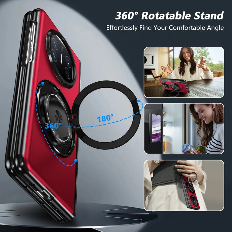 For Huawei Mate X5 Gold Medal Rotating Folding Series Ring Holder Phone Case(Red) - Huawei Cases by buy2fix | Online Shopping UK | buy2fix
