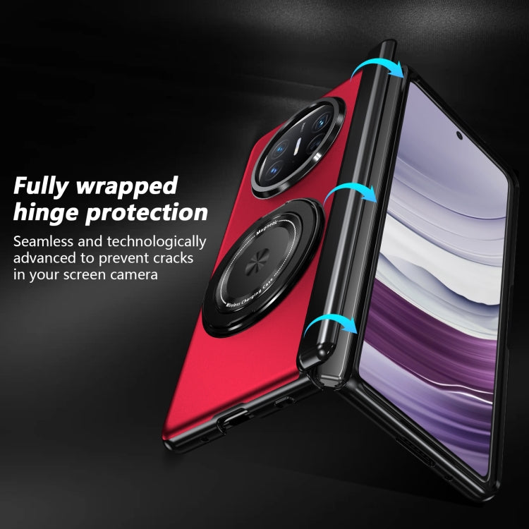 For Huawei Mate X5 Gold Medal Rotating Folding Series Ring Holder Phone Case(Red) - Huawei Cases by buy2fix | Online Shopping UK | buy2fix