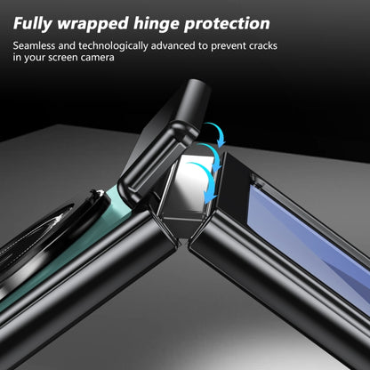 For Samsung Galaxy Z Flip6 Gold Medal Rotating Folding Series Ring Holder Phone Case(Royal Blue) - Galaxy Z Flip6 5G Cases by buy2fix | Online Shopping UK | buy2fix