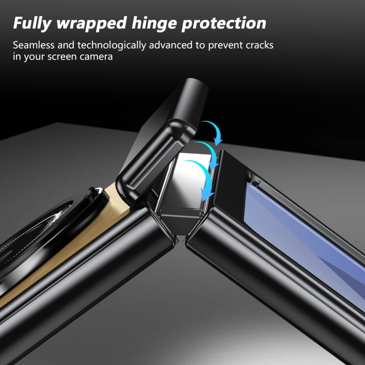 For Samsung Galaxy Z Flip6 / Flip7 FE Gold Medal Rotating Folding Series Ring Holder Phone Case(Gold) - Galaxy Z Flip6 5G Cases by buy2fix | Online Shopping UK | buy2fix