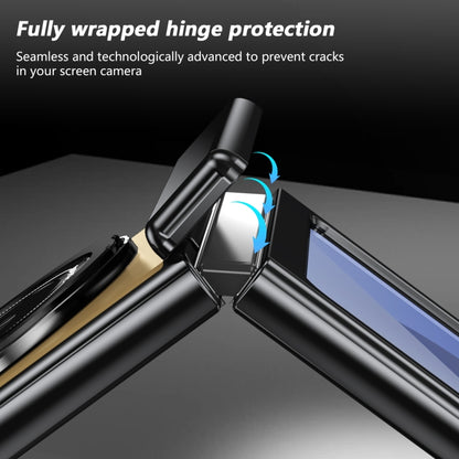 For Samsung Galaxy Z Flip6 / Flip7 FE Gold Medal Rotating Folding Series Ring Holder Phone Case(Gold) - Galaxy Z Flip6 5G Cases by buy2fix | Online Shopping UK | buy2fix