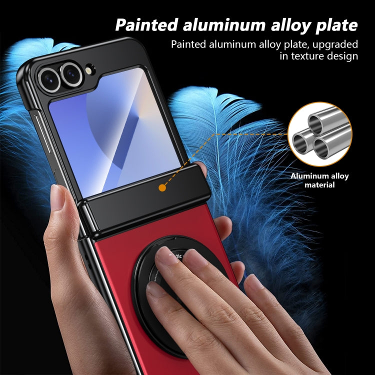 For Samsung Galaxy Z Flip6 / Flip7 FE Gold Medal Rotating Folding Series Ring Holder Phone Case(Red) - Galaxy Z Flip6 5G Cases by buy2fix | Online Shopping UK | buy2fix