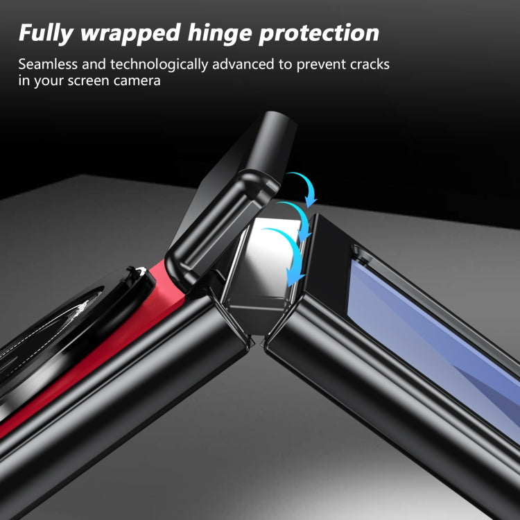 For Samsung Galaxy Z Flip6 / Flip7 FE Gold Medal Rotating Folding Series Ring Holder Phone Case(Red) - Galaxy Z Flip6 5G Cases by buy2fix | Online Shopping UK | buy2fix