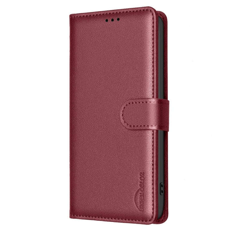 For OnePlus 13 Litchi Texture RFID Anti-theft Leather Phone Case(Red) by buy2fix