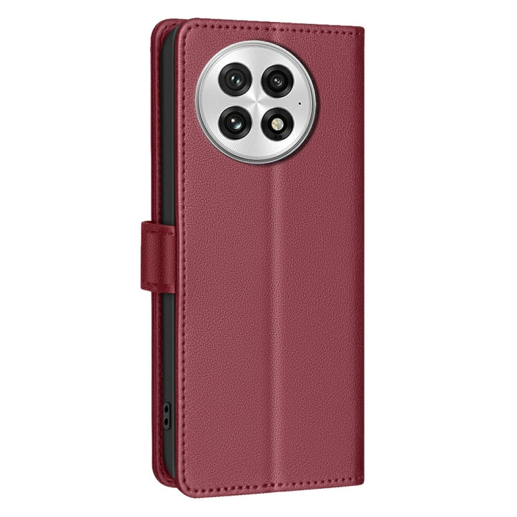 For OnePlus 13 Litchi Texture RFID Anti-theft Leather Phone Case(Red) by buy2fix