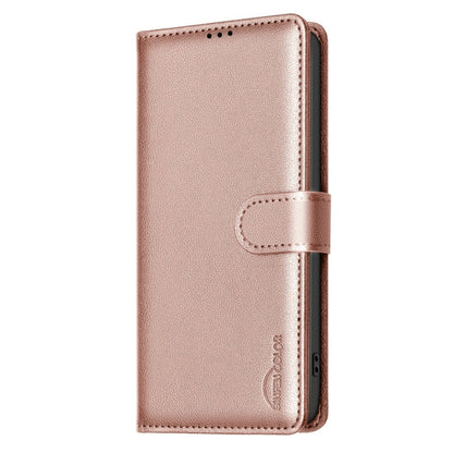 For OnePlus 13 Litchi Texture RFID Anti-theft Leather Phone Case(Gold) - OnePlus Cases by buy2fix | Online Shopping UK | buy2fix